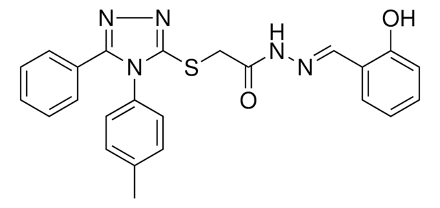 N'-[(E)-(2-HYDROXYPHENYL)METHYLIDENE]-2-{[4-(4-METHYLPHENYL)-5-PHENYL-4H-1,2,4-TRIAZOL-3-YL]SULFANYL}ACETOHYDRAZIDE AldrichCPR