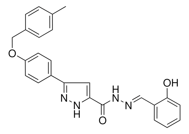 N'-(2-HO-BENZYLIDENE)-3-(4-((4-METHYLBENZYL)OXY)PH)-1H-PYRAZOLE-5-CARBOHYDRAZIDE AldrichCPR