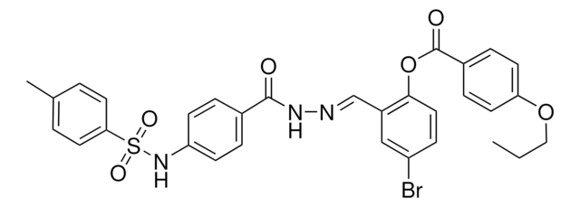 4-BROMO-2-{(E)-[(4-{[(4-METHYLPHENYL)SULFONYL]AMINO}BENZOYL)HYDRAZONO]METHYL}PHENYL 4-PROPOXYBENZOATE AldrichCPR