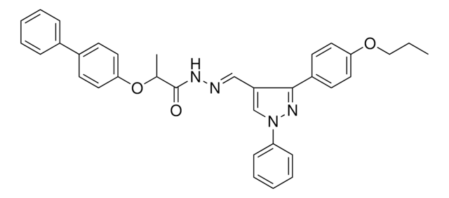 2-([1,1'-BIPHENYL]-4-YLOXY)-N'-{(E)-[1-PHENYL-3-(4-PROPOXYPHENYL)-1H-PYRAZOL-4-YL]METHYLIDENE}PROPANOHYDRAZIDE AldrichCPR