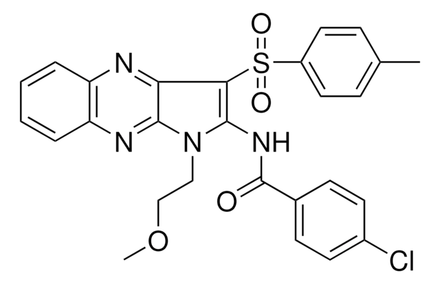 4-CHLORO-N-{1-(2-METHOXYETHYL)-3-[(4-METHYLPHENYL)SULFONYL]-1H-PYRROLO[2,3-B]QUINOXALIN-2-YL}BENZAMIDE AldrichCPR