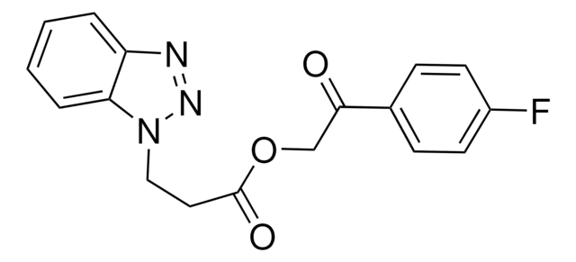 2-(4-FLUOROPHENYL)-2-OXOETHYL 3-(1H-1,2,3-BENZOTRIAZOL-1-YL)PROPANOATE AldrichCPR