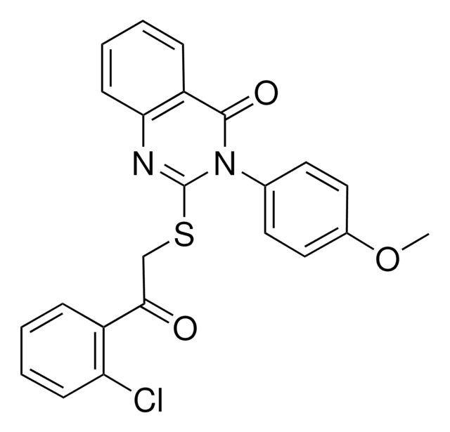 2-((2-(2-CHLOROPHENYL)-2-OXOETHYL)THIO)-3-(4-METHOXYPHENYL)-4(3H)-QUINAZOLINONE AldrichCPR