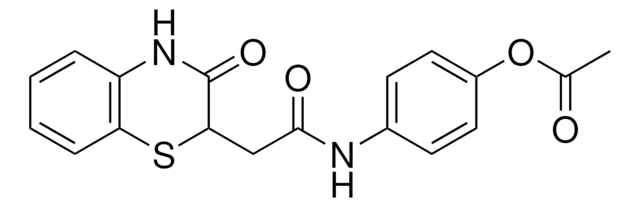 4-((2-(3-OXO-3,4-DIHYDRO-2H-1,4-BENZOTHIAZIN-2-YL)ACETYL)AMINO)PHENYL ACETATE AldrichCPR