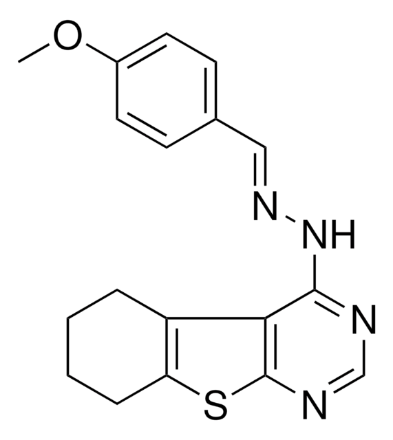 4-METHOXYBENZALDEHYDE 5,6,7,8-TETRAHYDRO[1]BENZOTHIENO[2,3-D]PYRIMIDIN-4-YLHYDRAZONE AldrichCPR