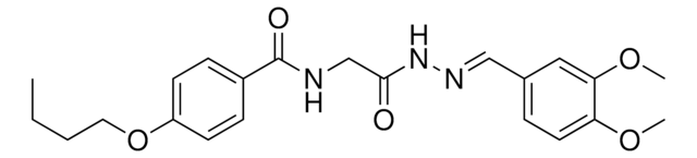 4-BUTOXY-N-(2-(2-(3,4-DIMETHOXYBENZYLIDENE)HYDRAZINO)-2-OXOETHYL)BENZAMIDE AldrichCPR