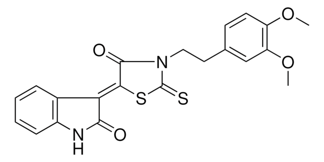 (3Z)-3-{3-[2-(3,4-DIMETHOXYPHENYL)ETHYL]-4-OXO-2-THIOXO-1,3-THIAZOLIDIN-5-YLIDENE}-1,3-DIHYDRO-2H-INDOL-2-ONE AldrichCPR