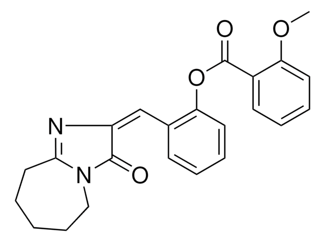 2-[(E)-(3-OXO-6,7,8,9-TETRAHYDRO-3H-IMIDAZO[1,2-A]AZEPIN-2(5H)-YLIDENE)METHYL]PHENYL 2-METHOXYBENZOATE AldrichCPR