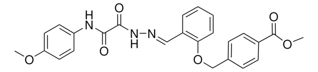 METHYL 4-((2-(2-((4-METHOXYANILINO)(OXO)ACETYL)CARBOHYDRAZONOYL)PHENOXY)METHYL)BENZOATE AldrichCPR