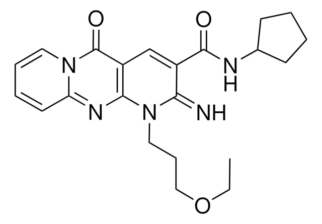 N-CYCLOPENTYL-1-(3-ETHOXYPROPYL)-2-IMINO-5-OXO-1,5-DIHYDRO-2H-DIPYRIDO[1,2-A:2,3-D]PYRIMIDINE-3-CARBOXAMIDE AldrichCPR