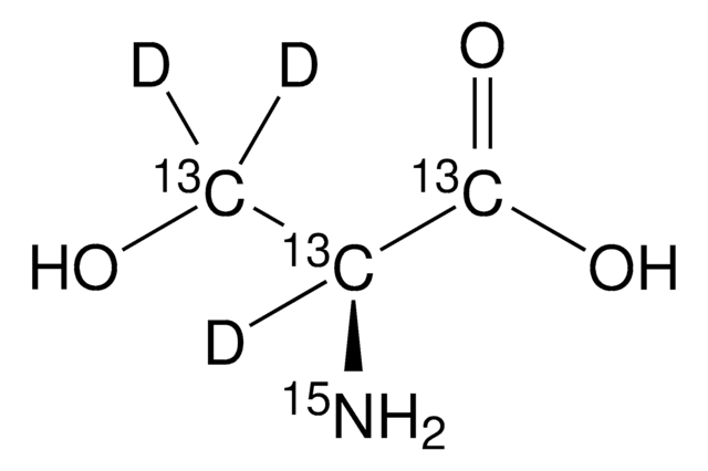 L-Serine-13C3,15N,2,3,3-d3 98 atom % D, 99 atom % 13C, 98 atom % 15N, 95% (CP)