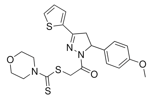 2-[5-(4-METHOXYPHENYL)-3-(2-THIENYL)-4,5-DIHYDRO-1H-PYRAZOL-1-YL]-2-OXOETHYL 4-MORPHOLINECARBODITHIOATE AldrichCPR