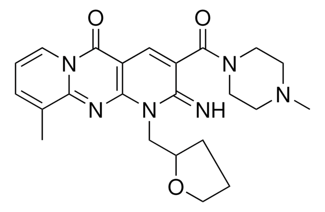 2-IMINO-10-METHYL-3-[(4-METHYL-1-PIPERAZINYL)CARBONYL]-1-(TETRAHYDRO-2-FURANYLMETHYL)-1,2-DIHYDRO-5H-DIPYRIDO[1,2-A:2,3-D]PYRIMIDIN-5-ONE AldrichCPR