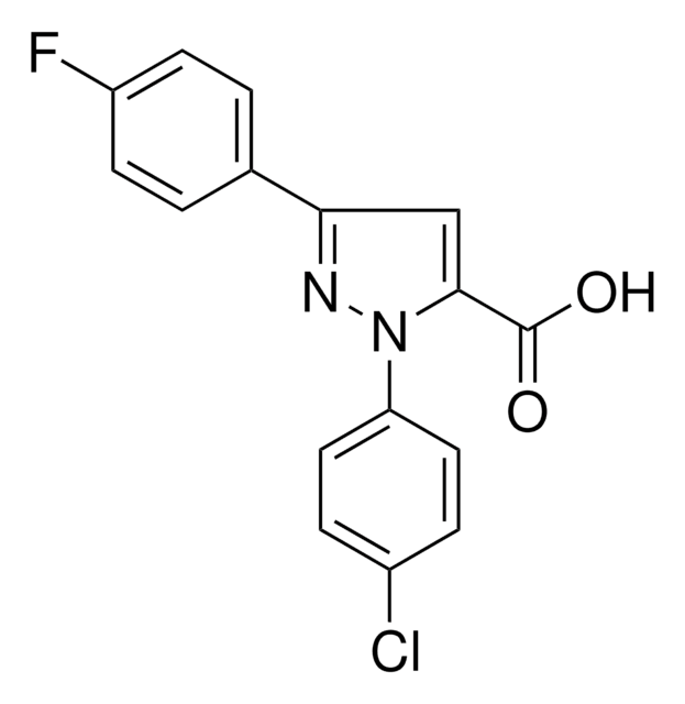 1-(4-CHLOROPHENYL)-3-(4-FLUOROPHENYL)-1H-PYRAZOLE-5-CARBOXYLIC ACID AldrichCPR