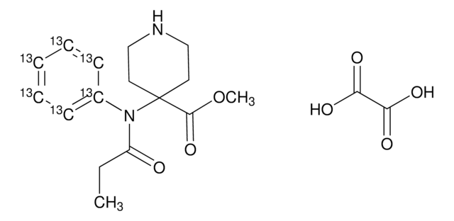 去甲卡芬太尼-13C6 草酸酯 溶液 100&#160;&#956;g/mL in methanol, certified reference material, ampule of 0.5&#160;mL, Cerilliant&#174;