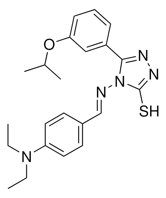 4-({(E)-[4-(DIETHYLAMINO)PHENYL]METHYLIDENE}AMINO)-5-(3-ISOPROPOXYPHENYL)-4H-1,2,4-TRIAZOLE-3-THIOL AldrichCPR