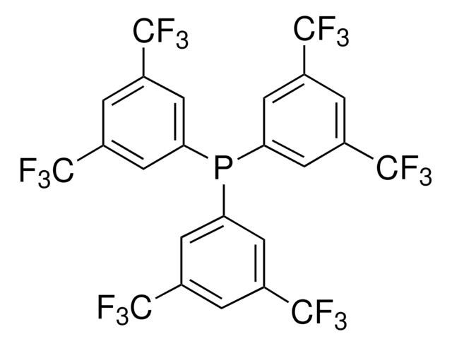 Tris[3,5-bis(trifluoromethyl)phenyl]phosphine &#8805;95.0% (GC), yellow-brown