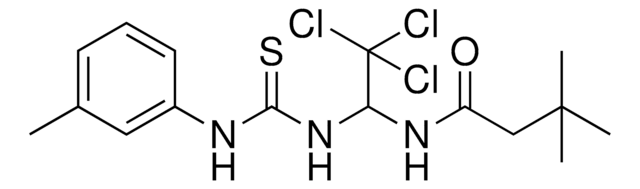 3,3-DIMETHYL-N-(2,2,2-TRICHLORO-1-((3-TOLUIDINOCARBOTHIOYL)AMINO)ET)BUTANAMIDE AldrichCPR