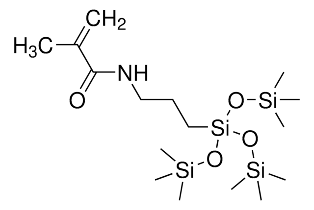 3-Methacrylamidopropyltris(trimethylsiloxy)silane &gt;95%, stabilized with 4-Methoxyphenol, 50-500&#160;ppm