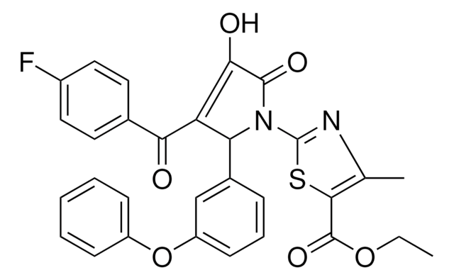 ETHYL 2-[3-(4-FLUOROBENZOYL)-4-HYDROXY-5-OXO-2-(3-PHENOXYPHENYL)-2,5-DIHYDRO-1H-PYRROL-1-YL]-4-METHYL-1,3-THIAZOLE-5-CARBOXYLATE AldrichCPR