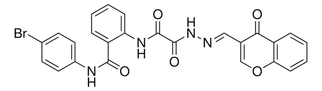 N-(4-BROMOPHENYL)-2-[(OXO{(2E)-2-[(4-OXO-4H-CHROMEN-3-YL)METHYLENE]HYDRAZINO}ACETYL)AMINO]BENZAMIDE AldrichCPR