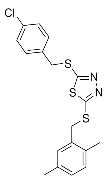 2-((4-CHLOROBENZYL)THIO)-5-((2,5-DIMETHYLBENZYL)THIO)-1,3,4-THIADIAZOLE AldrichCPR