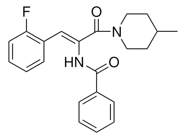 N-(2-(2-FLUORO-PHENYL)-1-(4-METHYL-PIPERIDINE-1-CARBONYL)-VINYL)-BENZAMIDE AldrichCPR