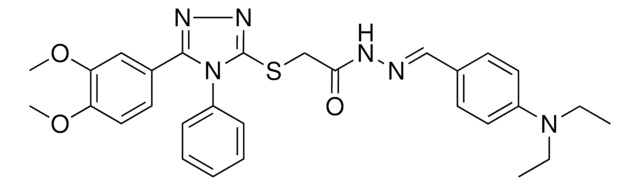 N'-{(E)-[4-(DIETHYLAMINO)PHENYL]METHYLIDENE}-2-{[5-(3,4-DIMETHOXYPHENYL)-4-PHENYL-4H-1,2,4-TRIAZOL-3-YL]SULFANYL}ACETOHYDRAZIDE AldrichCPR