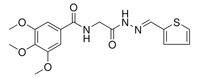 3,4,5-TRIMETHOXY-N-(2-OXO-2-(2-(2-THIENYLMETHYLENE)HYDRAZINO)ETHYL)BENZAMIDE AldrichCPR