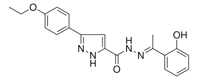 5-(4-ETHOXY-PH)-2H-PYRAZOLE-3-CARBOXYLIC ACID (1-(2-HO-PH)-ETHYLIDENE)-HYDRAZIDE AldrichCPR