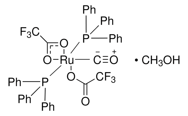 Bis(trifluoroacetato)carbonylbis(triphenylphosphine)ruthenium(II) methanol adduct