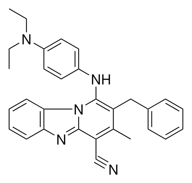 2-BENZYL-1-[4-(DIETHYLAMINO)ANILINO]-3-METHYLPYRIDO[1,2-A]BENZIMIDAZOLE-4-CARBONITRILE AldrichCPR