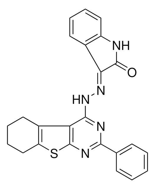 (3E)-1H-INDOLE-2,3-DIONE 3-[(2-PHENYL-5,6,7,8-TETRAHYDRO[1]BENZOTHIENO[2,3-D]PYRIMIDIN-4-YL)HYDRAZONE] AldrichCPR