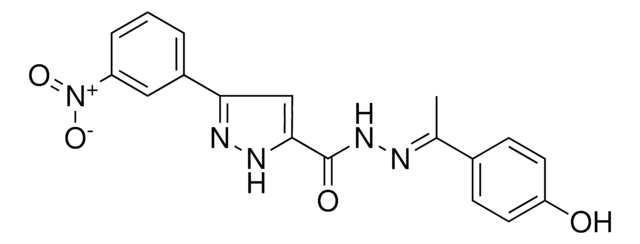 N'-(1-(4-HYDROXYPHENYL)ETHYLIDENE)3-(3-NITROPHENYL)-1H-PYRAZOLE-5-CARBOHYDRAZIDE AldrichCPR