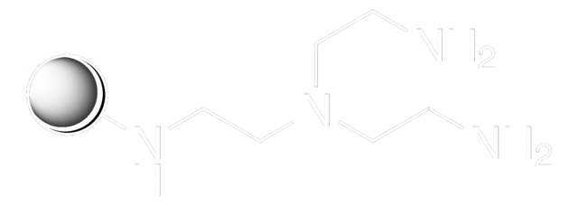 N-{2-[Bis-(2-aminoethyl)-amino]-ethyl}-aminomethyl–polystyrol, hohe Beladung extent of labeling: 3.5-5.0&#160;mmol/g N loading, 1&#160;% cross-linked with divinylbenzene