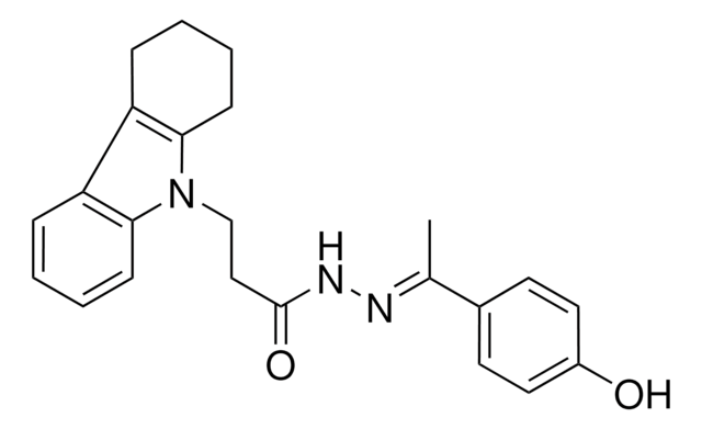 N'-[(E)-1-(4-HYDROXYPHENYL)ETHYLIDENE]-3-(1,2,3,4-TETRAHYDRO-9H-CARBAZOL-9-YL)PROPANOHYDRAZIDE AldrichCPR