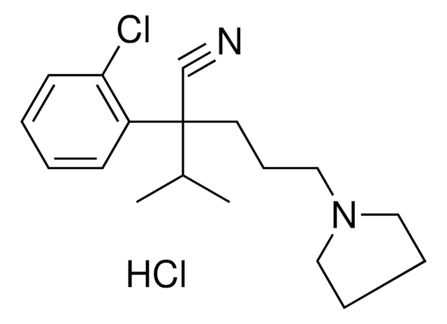 2-(2-CHLOROPHENYL)-2-ISOPROPYL-5-(1-PYRROLIDINYL)PENTANENITRILE HYDROCHLORIDE AldrichCPR