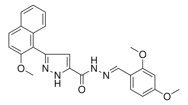 N'-[(E)-(2,4-DIMETHOXYPHENYL)METHYLIDENE]-3-(2-METHOXY-1-NAPHTHYL)-1H-PYRAZOLE-5-CARBOHYDRAZIDE AldrichCPR