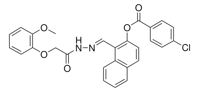 1-(2-((2-METHOXYPHENOXY)ACETYL)CARBOHYDRAZONOYL)-2-NAPHTHYL 4 ...