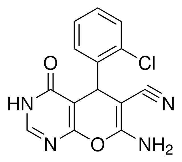 7-AMINO-5-(2-CL-PH)-4-OXO-3,5-DIHYDRO-4H-PYRANO(2,3-D)PYRIMIDINE-6-CARBONITRILE AldrichCPR