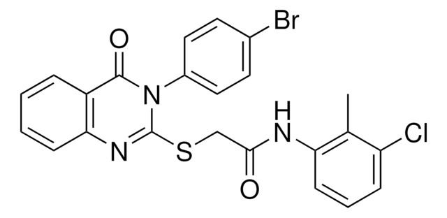 2-{[3-(4-BROMOPHENYL)-4-OXO-3,4-DIHYDRO-2-QUINAZOLINYL]SULFANYL}-N-(3-CHLORO-2-METHYLPHENYL)ACETAMIDE AldrichCPR