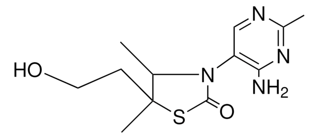 3-(4-AMINO-2-METHYL-5-PYRIMIDYL)-4,5-DIMETHYL-5-(2-HYDROXY-ET-)-2-THIAZOLIDINONE AldrichCPR