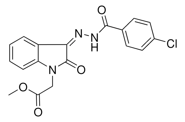 METHYL (3-((4-CHLOROBENZOYL)HYDRAZONO)-2-OXO-2,3-DIHYDRO-1H-INDOL-1-YL)ACETATE AldrichCPR