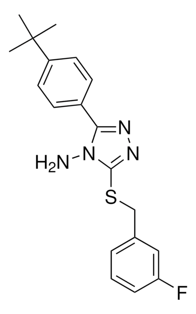 3-(4-TERT-BUTYLPHENYL)-5-((3-FLUOROBENZYL)THIO)-4H-1,2,4-TRIAZOL-4-YLAMINE AldrichCPR