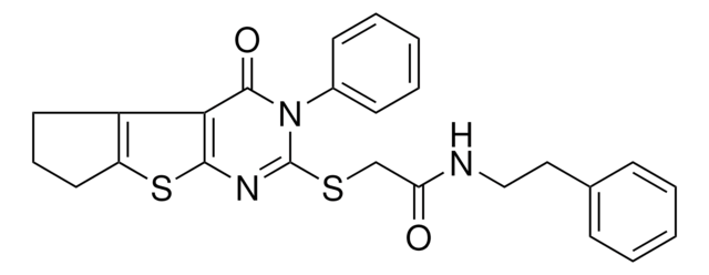 2-[(4-OXO-3-PHENYL-3,5,6,7-TETRAHYDRO-4H-CYCLOPENTA[4,5]THIENO[2,3-D]PYRIMIDIN-2-YL)SULFANYL]-N-(2-PHENYLETHYL)ACETAMIDE AldrichCPR