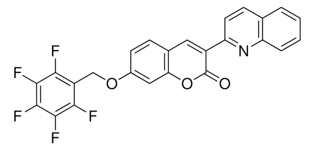 7-((2,3,4,5,6-PENTAFLUOROBENZYL)OXY)-3-(2-QUINOLINYL)-2H-CHROMEN-2-ONE AldrichCPR