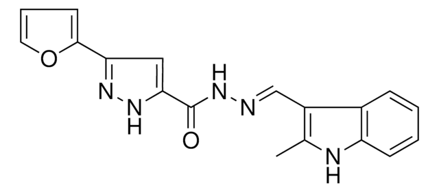 5-FURAN-2YL-2H-PYRAZOLE-3-CARBOXYLIC ACID (2-ME-1H-INDOL-3-YLMETHYLENE)HYDRAZIDE AldrichCPR