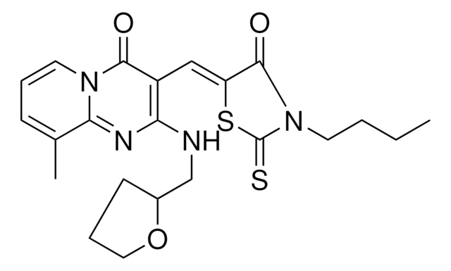 3-[(Z)-(3-BUTYL-4-OXO-2-THIOXO-1,3-THIAZOLIDIN-5-YLIDENE)METHYL]-9-METHYL-2-[(TETRAHYDRO-2-FURANYLMETHYL)AMINO]-4H-PYRIDO[1,2-A]PYRIMIDIN-4-ONE AldrichCPR