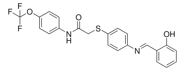 2-((4-((2-HYDROXYBENZYLIDENE)AMINO)PH)THIO)-N-(4-(TRIFLUOROMETHOXY)PH)ACETAMIDE AldrichCPR