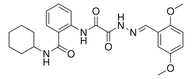 N-CYCLOHEXYL-2-(((2-(2,5-DIMETHOXYBENZYLIDENE)HYDRAZINO)(OXO)AC)AMINO)BENZAMIDE AldrichCPR